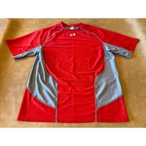 Under Armour Shirt (Men’s Large) Red/Gray